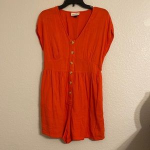 Universal Thread Red button-up Romper